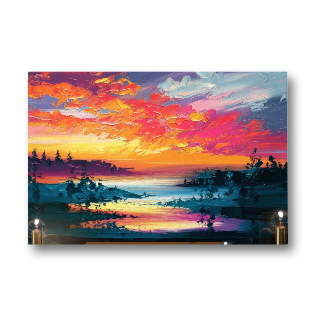 Mckinney Vibrant Sunset - Canvas Wall Art - Front