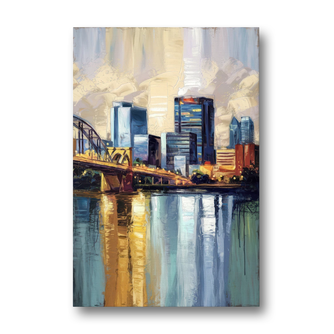 Memphis Downtown Charm - Canvas Wall Art - Front