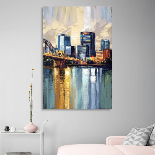 Memphis Downtown Charm Living Room - Canvas Wall Art