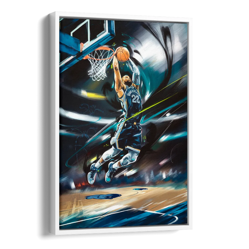 Memphis Grizzlies Spirit Side - White Canvas Wall Art