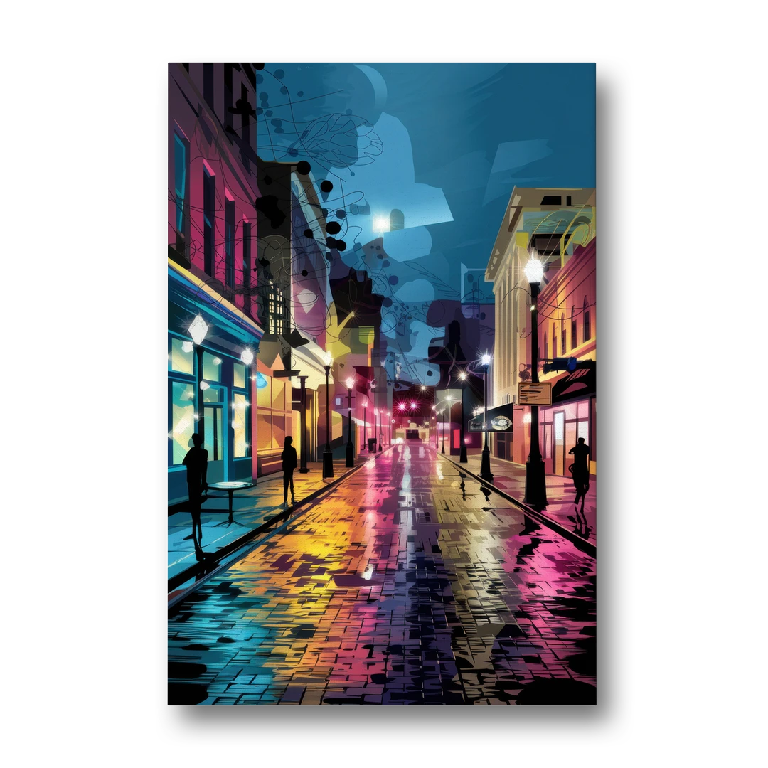 Memphis Historic Beale Street - Canvas Wall Art - Front