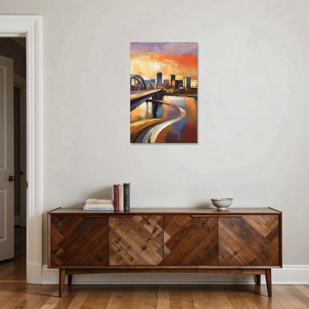 Memphis Riverfront Views - Canvas Wall Art - Coffee Table - 24x36