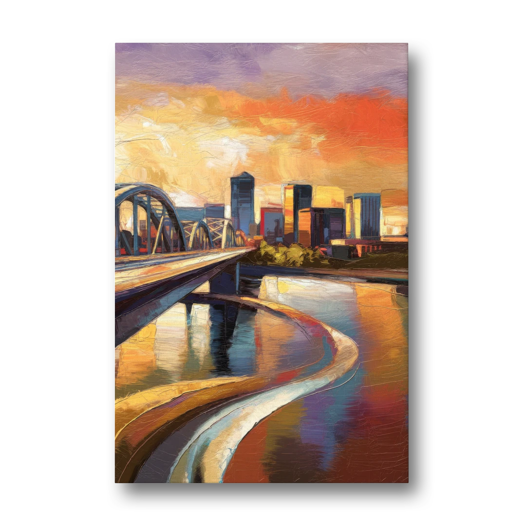 Memphis Riverfront Views - Canvas Wall Art - Front
