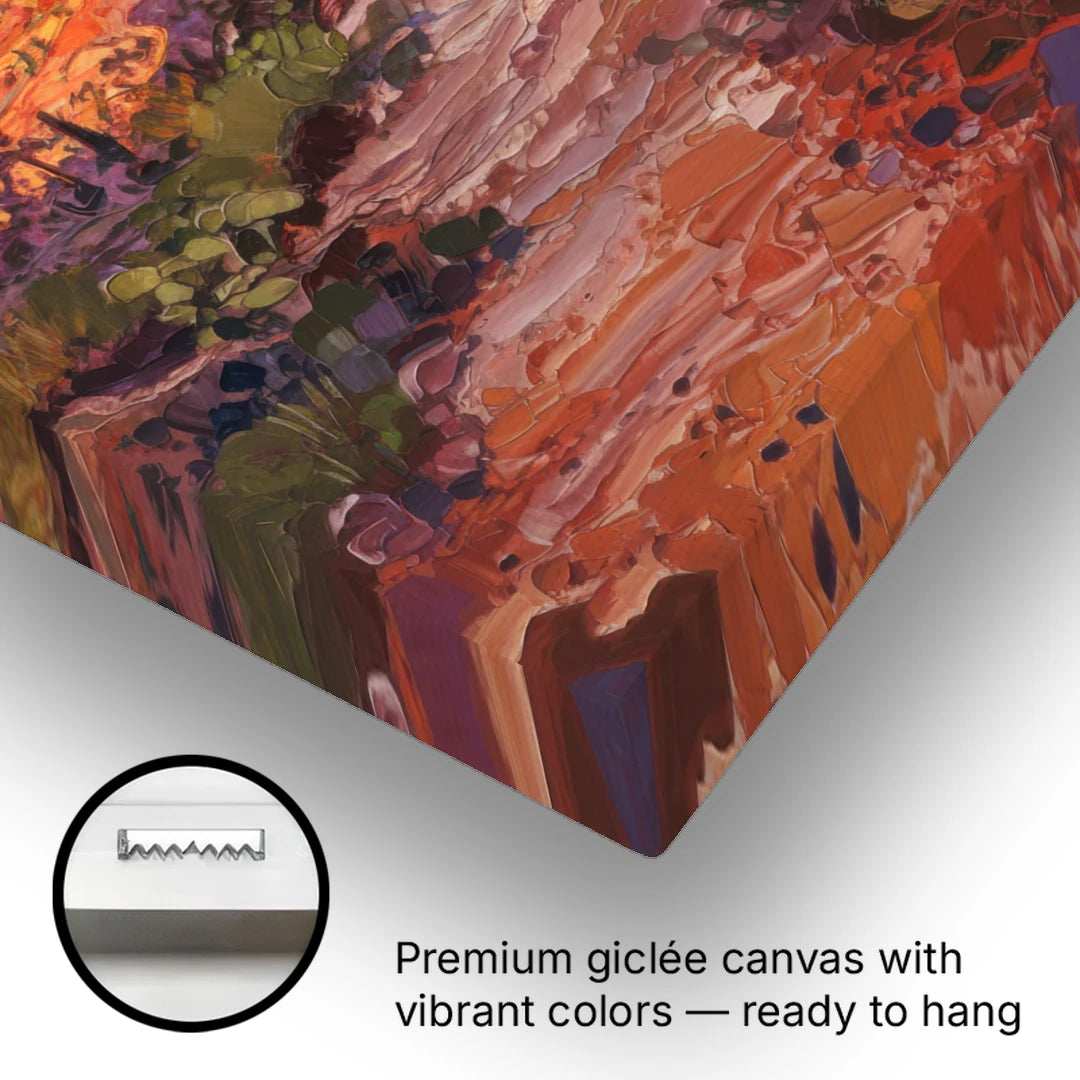 Mesa Arizona Trails - Canvas Wall Art - Gallery Wrap Corner