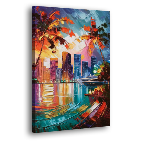 Miami Bayside Beauty - Canvas Wall Art