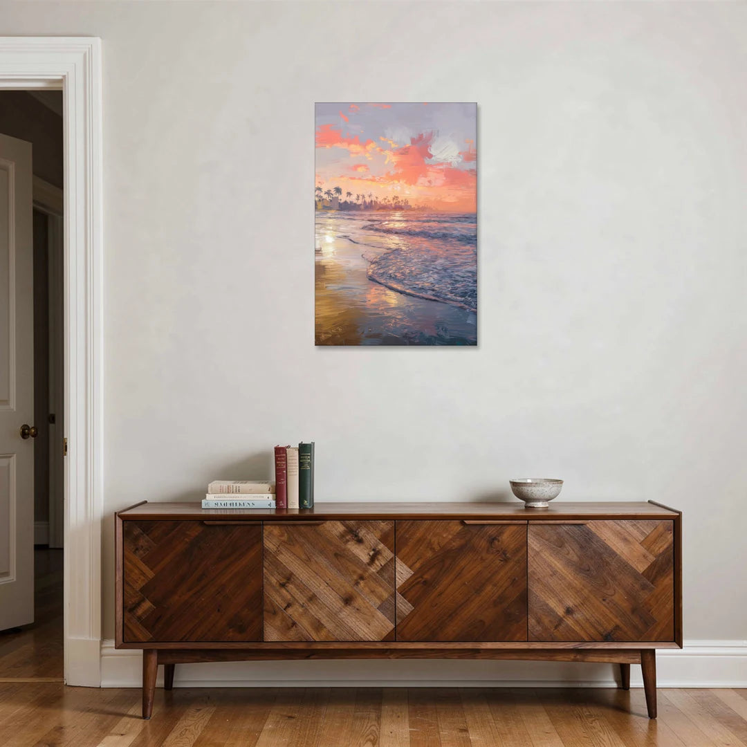 Miami Coastal Horizon - Canvas Wall Art - Coffee Table - 24x36