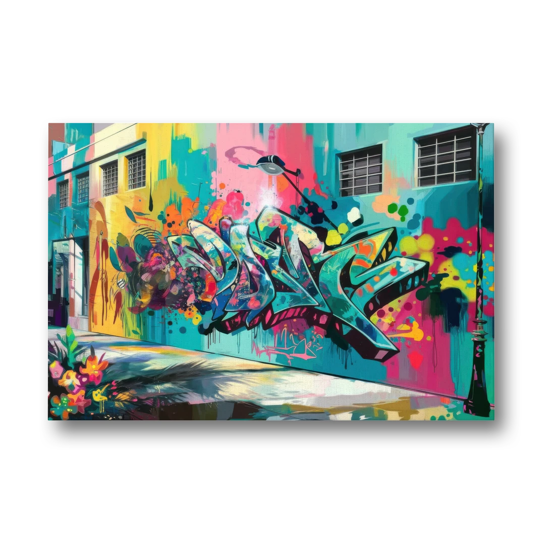 Miami Wynwood Murals - Canvas Wall Art - Front