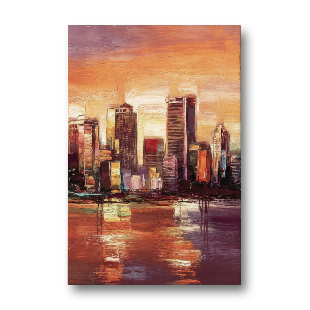 Milwaukee Downtown Skyline - Canvas Wall Art - Front