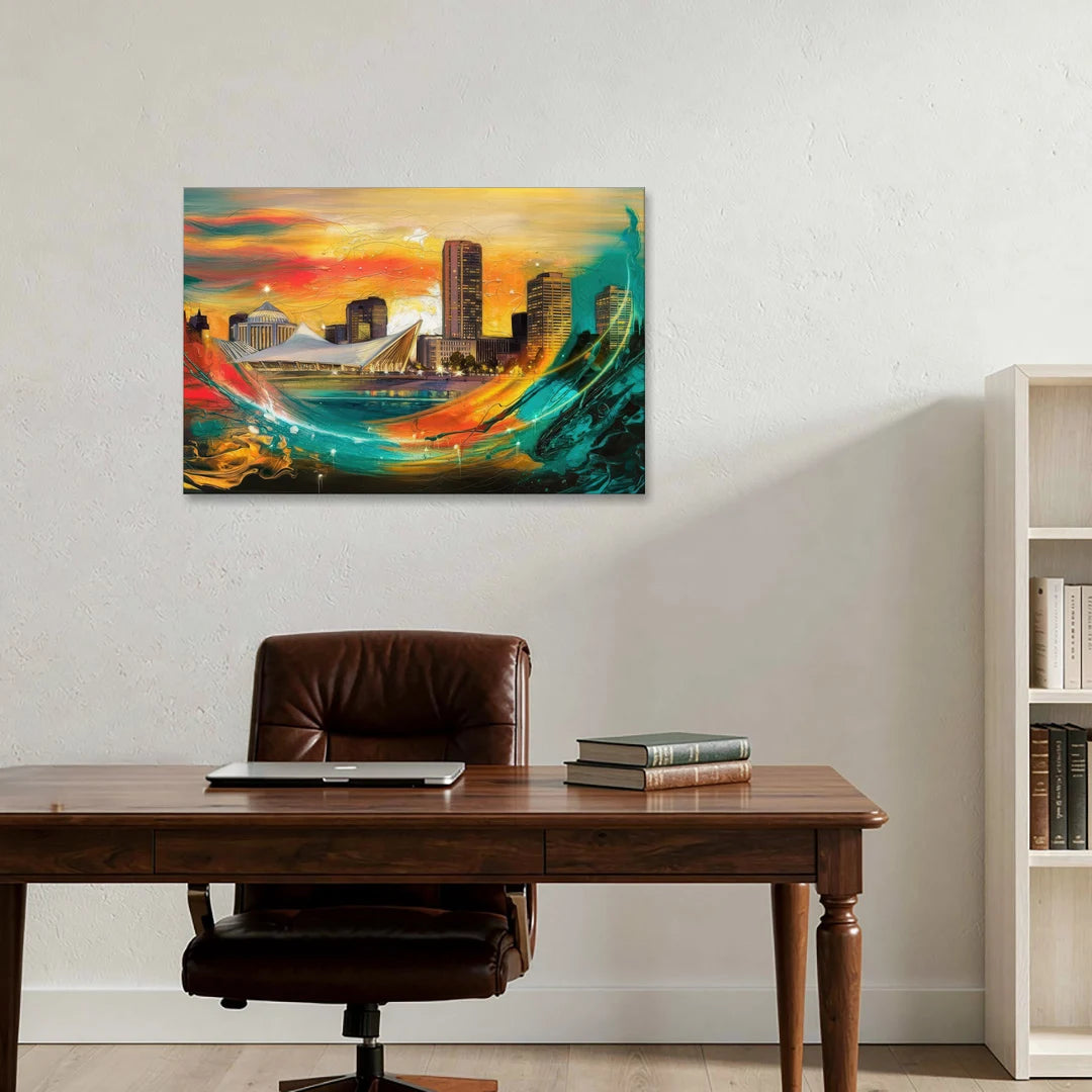 Milwaukee Festival Spirit - Canvas Wall Art - Office - 36x24