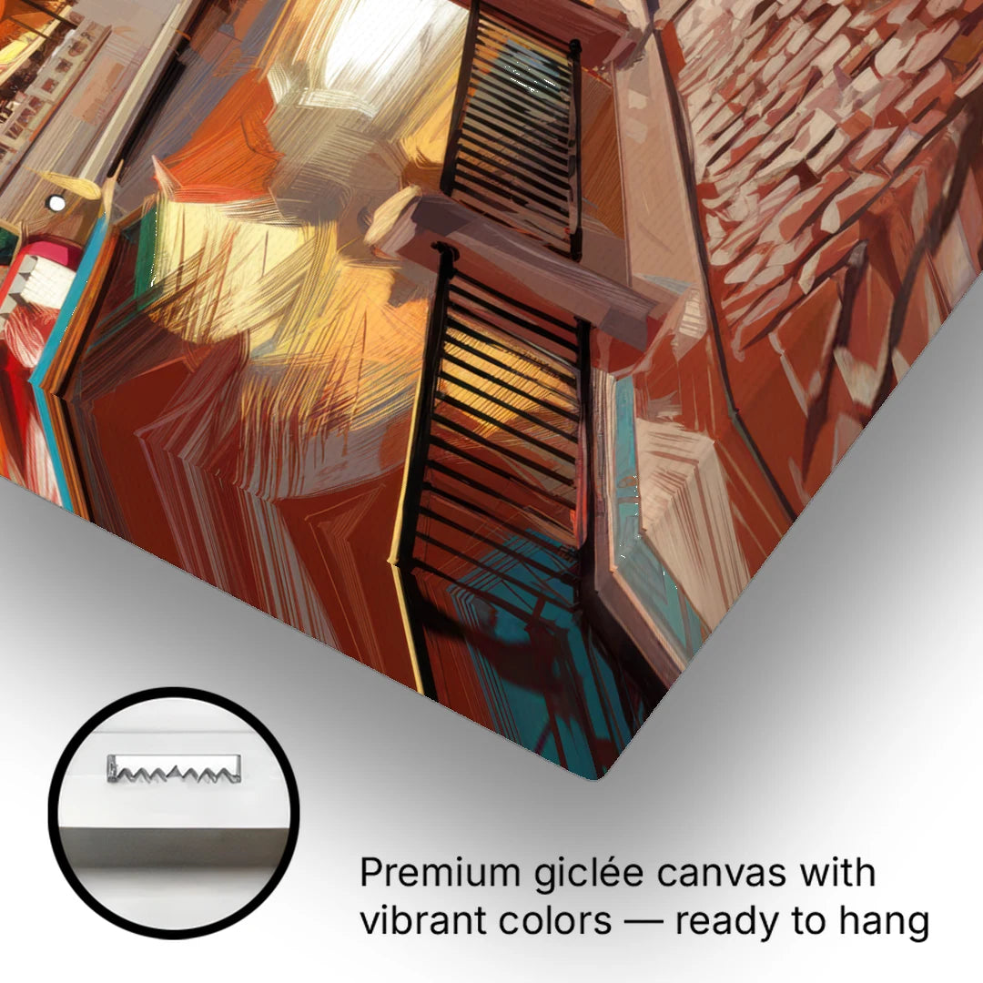 Milwaukee Riverwalk Views - Canvas Wall Art - Gallery Wrap Corner