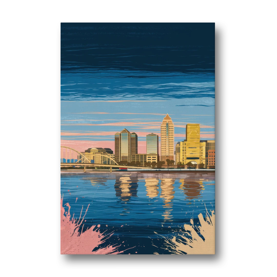 Milwaukee Wisconsin Charm - Canvas Wall Art - Front
