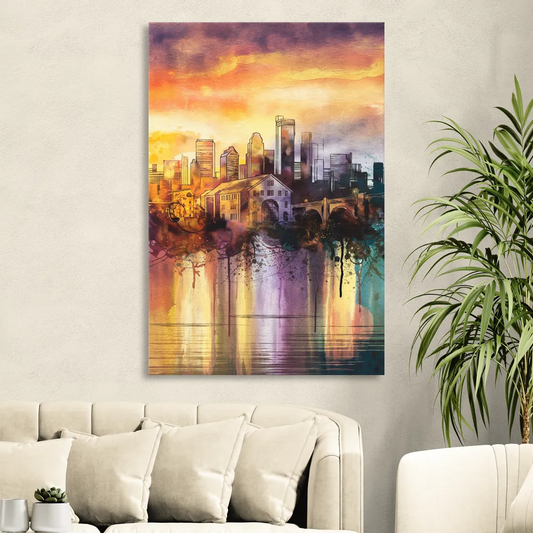 Minneapolis Historic Mill District Living Room - Canvas Wall Art