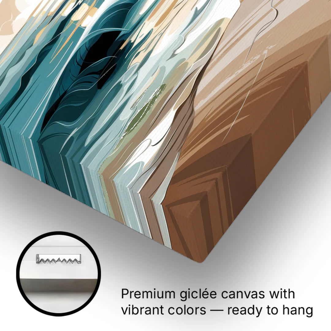 Mobile Coastal Vibes - Canvas Wall Art - Gallery Wrap Corner