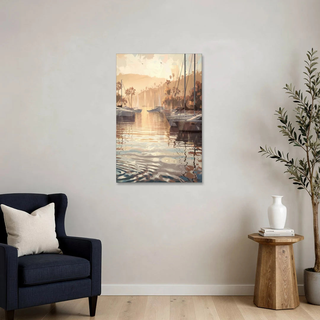 Mobile Scenic Harbor - Canvas Wall Art - Sofa - 24x36