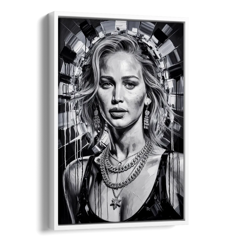 Mocking Flame 3.0 Side - White Canvas Wall Art
