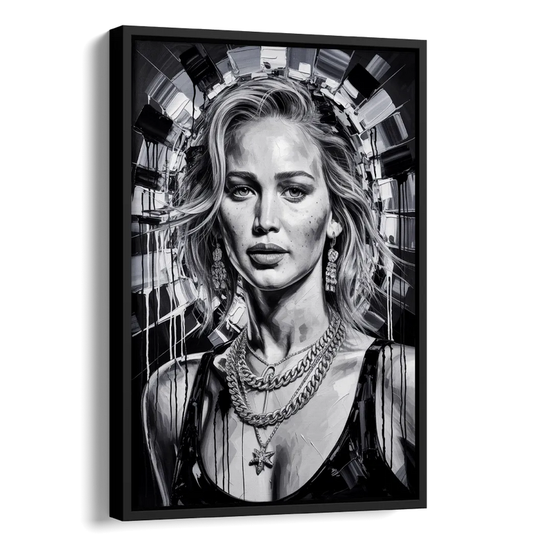 Mocking Flame 3.0 Side - Black Canvas Wall Art