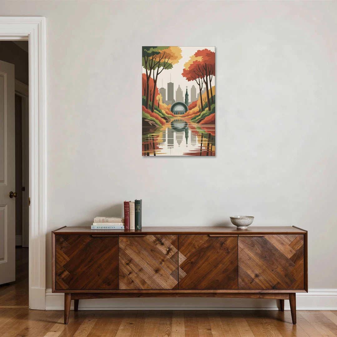 Montreal Autumn Foliage - Canvas Wall Art - Coffee Table - 24x36