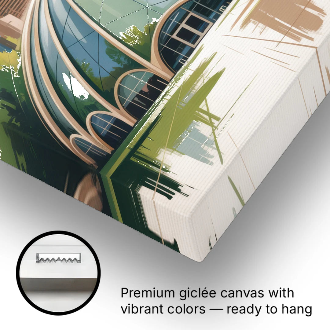 Montreal Biodome Wonder - Canvas Wall Art - Gallery Wrap Corner