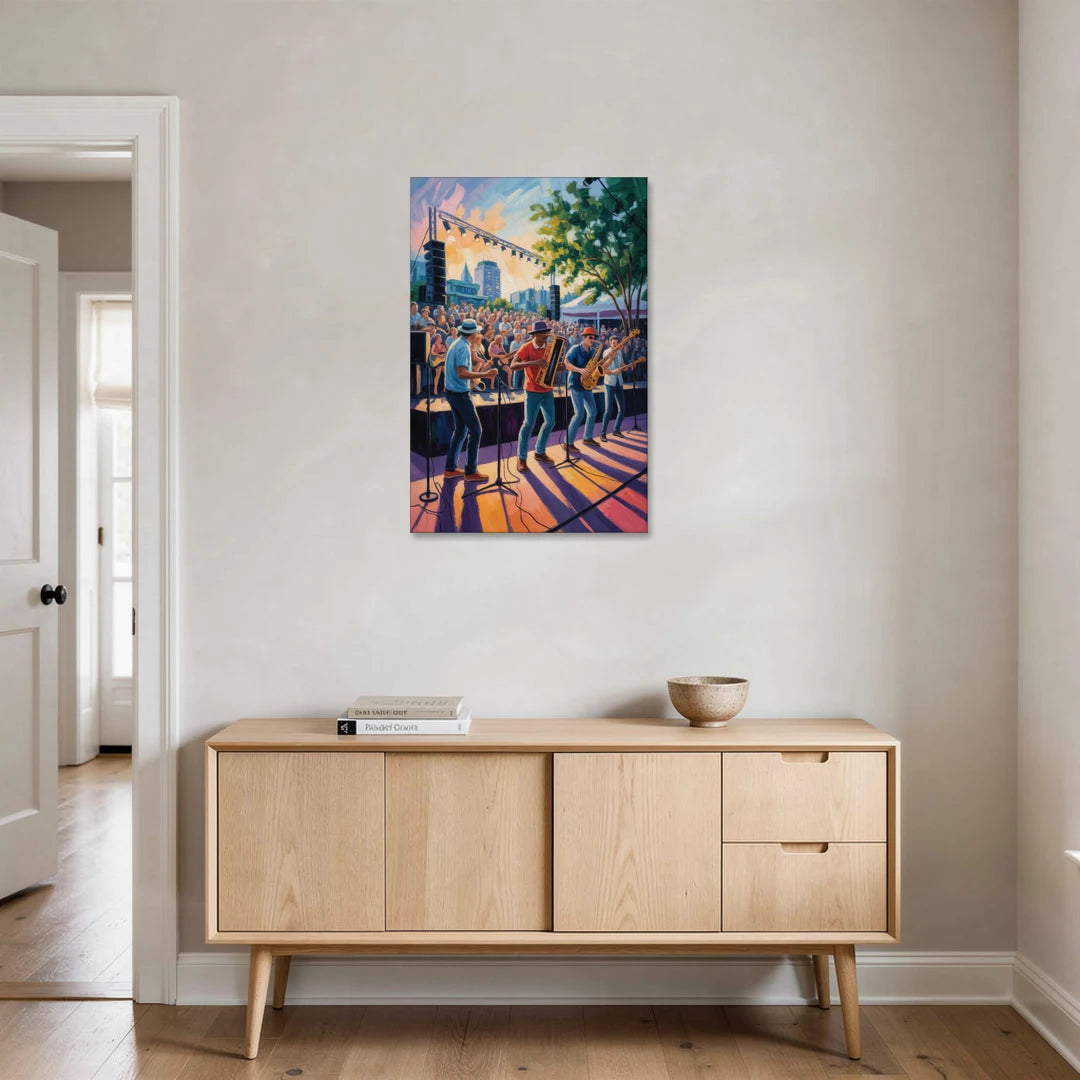 Montreal Jazz Festival Scene - Canvas Wall Art - Coffee Table - 24x36