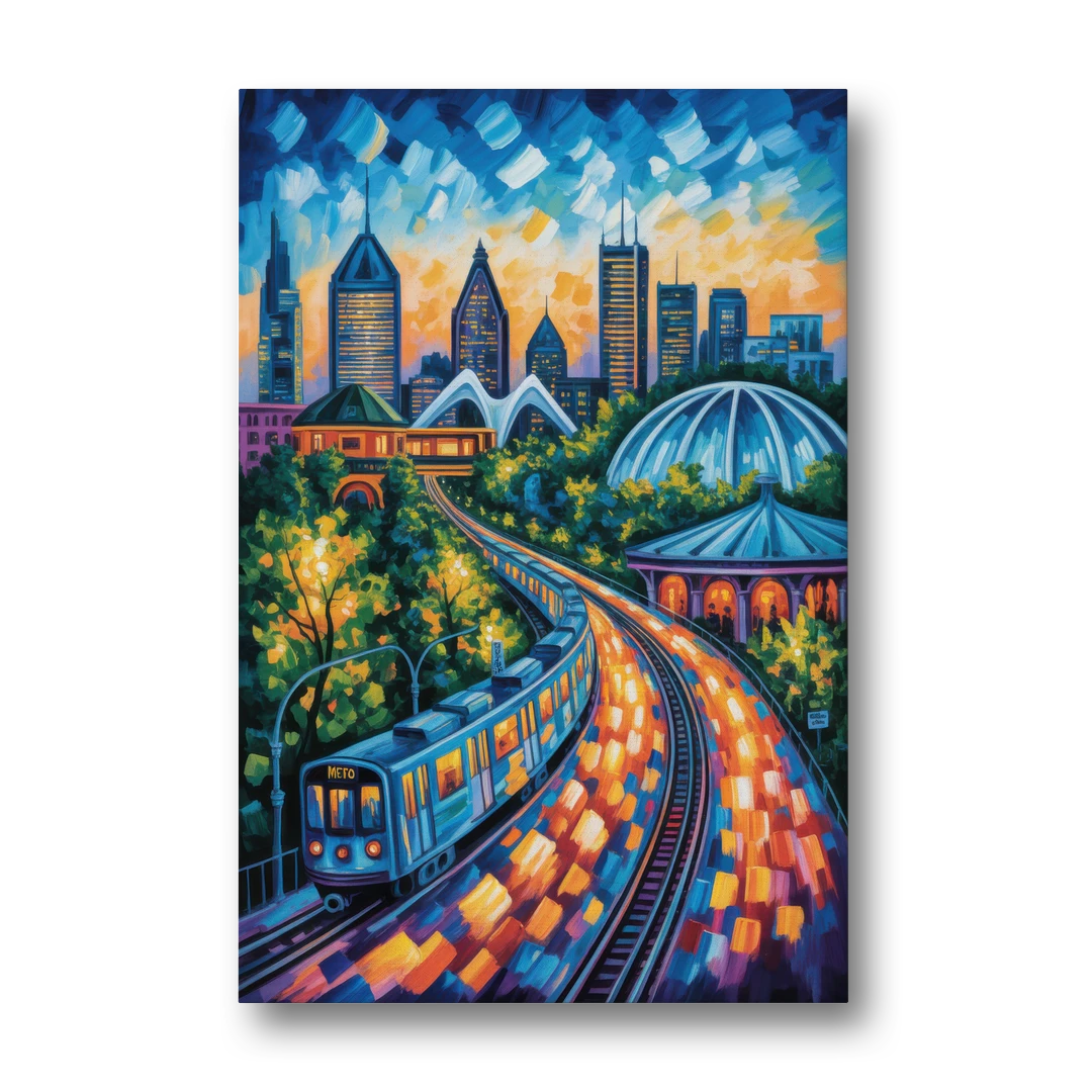 Montreal Metro Art - Canvas Wall Art - Front