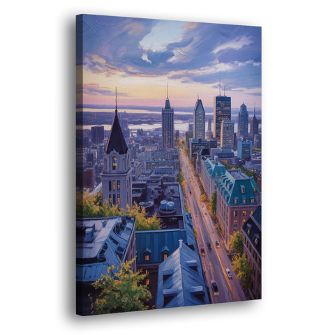 Montreal Rooftop View - Canvas Wall Art