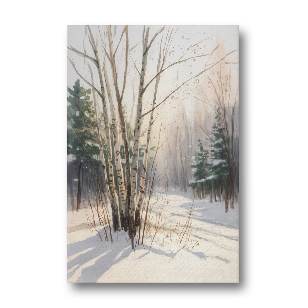 Montreal Winter Charm - Canvas Wall Art - Front
