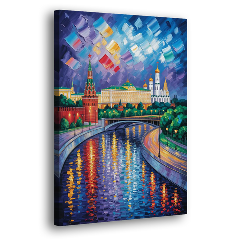 Moscow River Glimpse - Canvas Wall Art