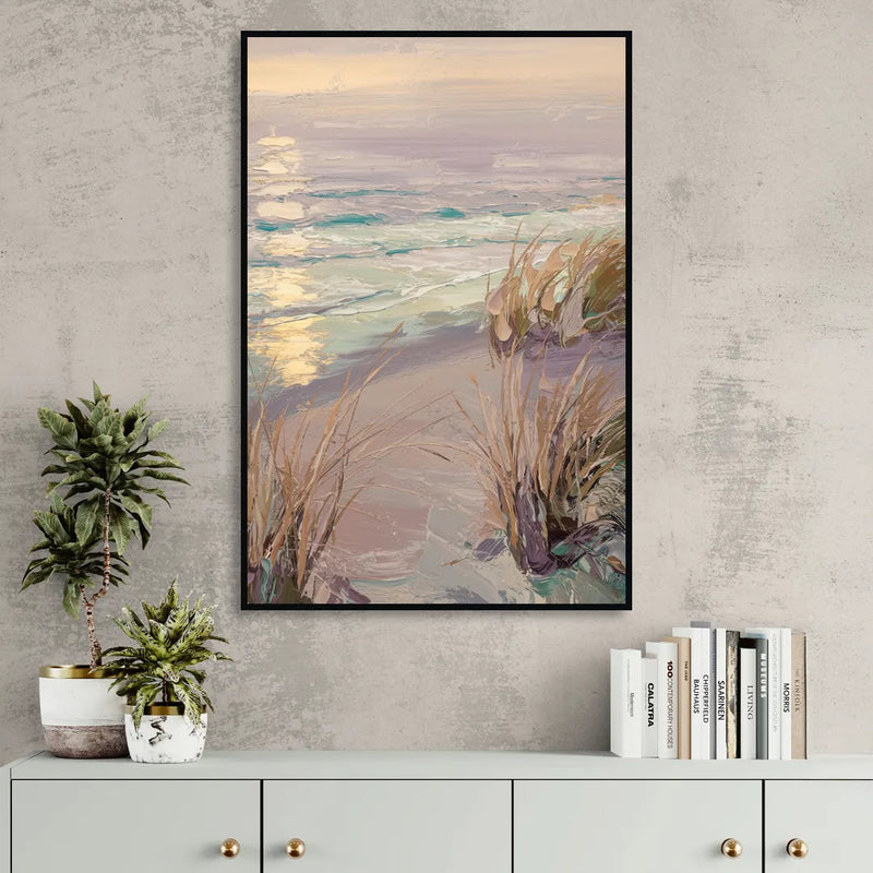 Myrtle Beach Atlantic Breeze Sitting Room - Black Canvas Wall Art