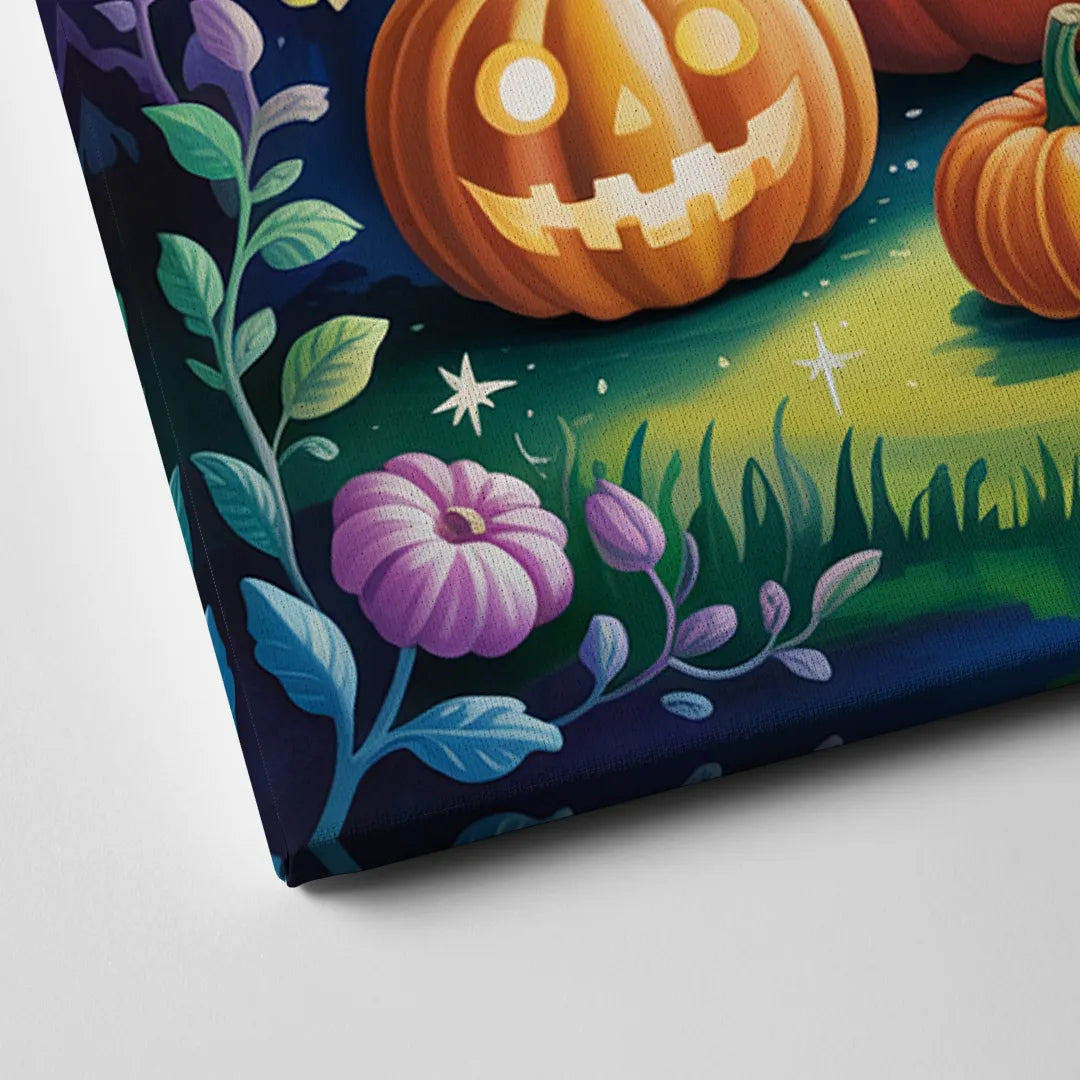 Mystical Elegance Forest Halloween Canvas Close Up