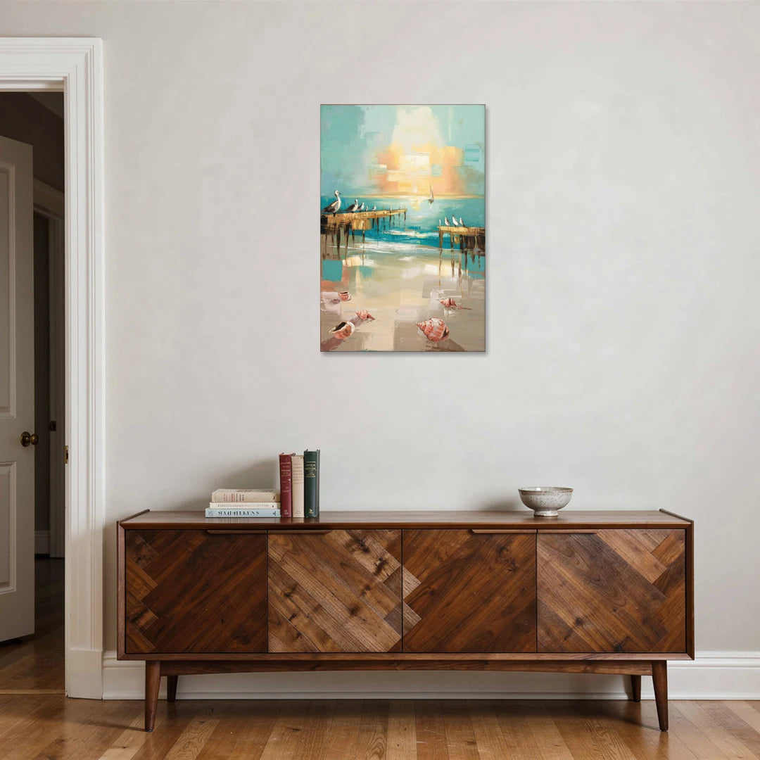 Naples Florida Coastal Vibes - Canvas Wall Art - Coffee Table - 24x36