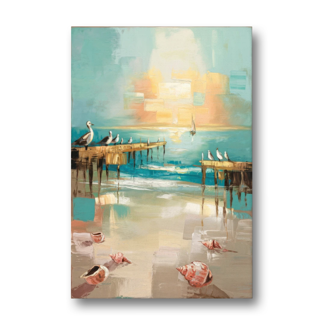 Naples Florida Coastal Vibes - Canvas Wall Art - Front