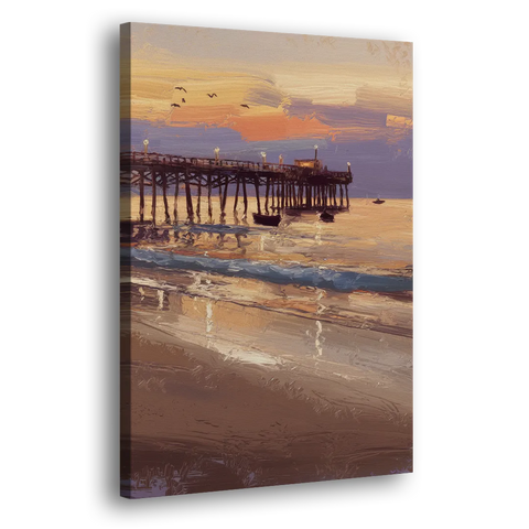 Naples Pier at Twilight - Canvas Wall Art