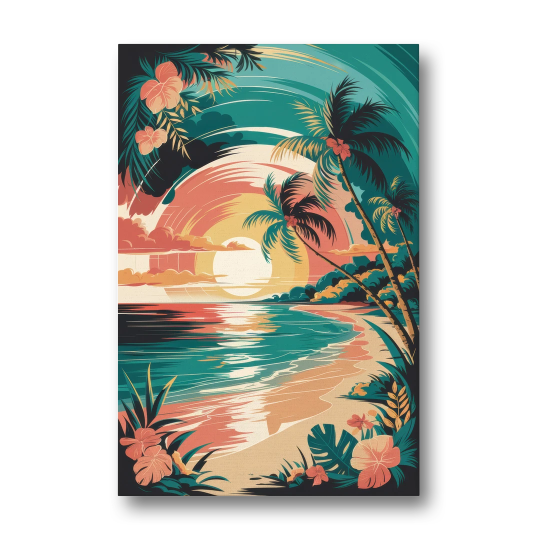 Naples Tropical Paradise - Canvas Wall Art - Front