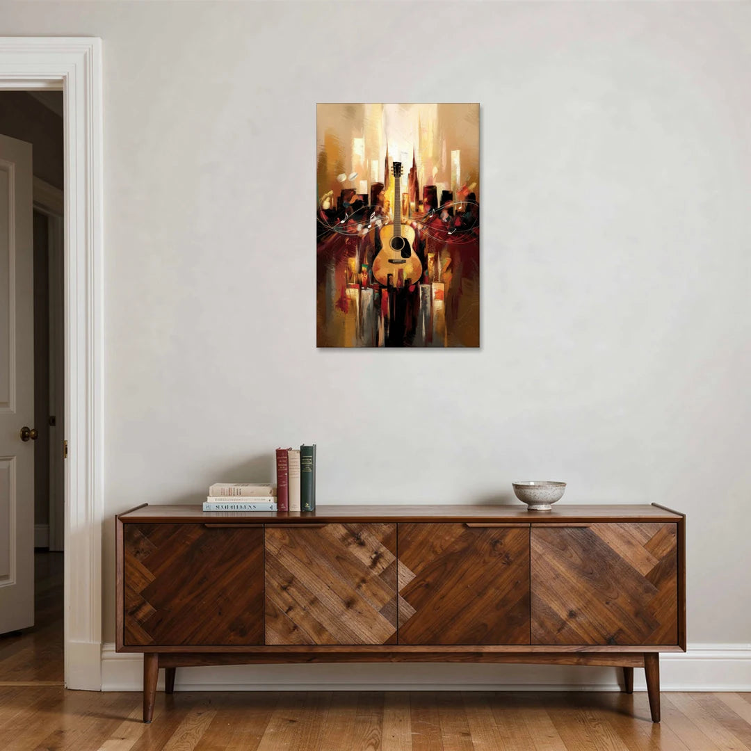 Nashville Country Music Vibes - Canvas Wall Art - Coffee Table - 24x36