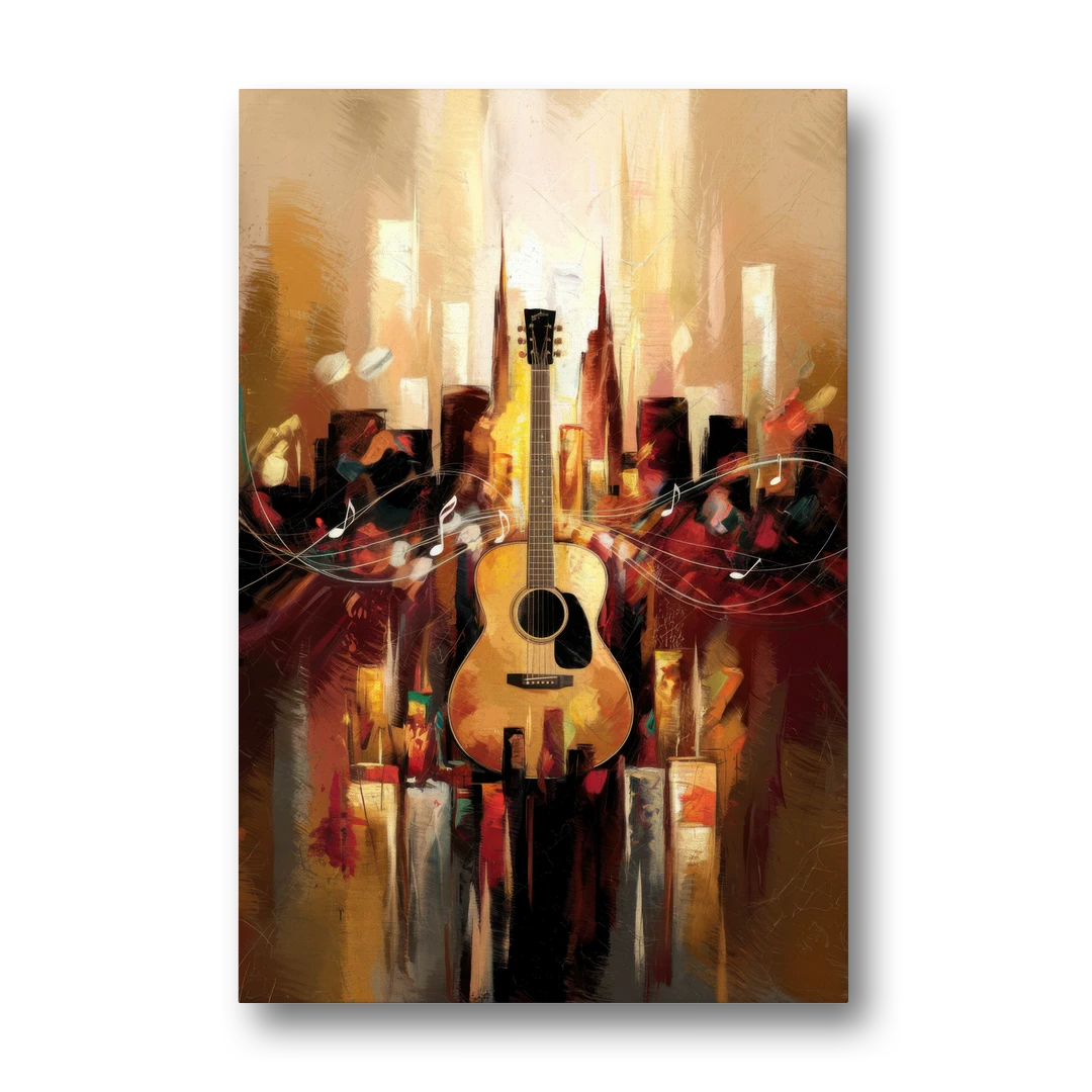 Nashville Country Music Vibes - Canvas Wall Art - Front