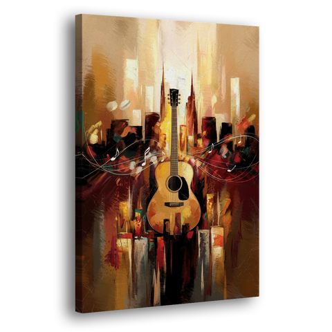 Nashville Country Music Vibes - Canvas Wall Art