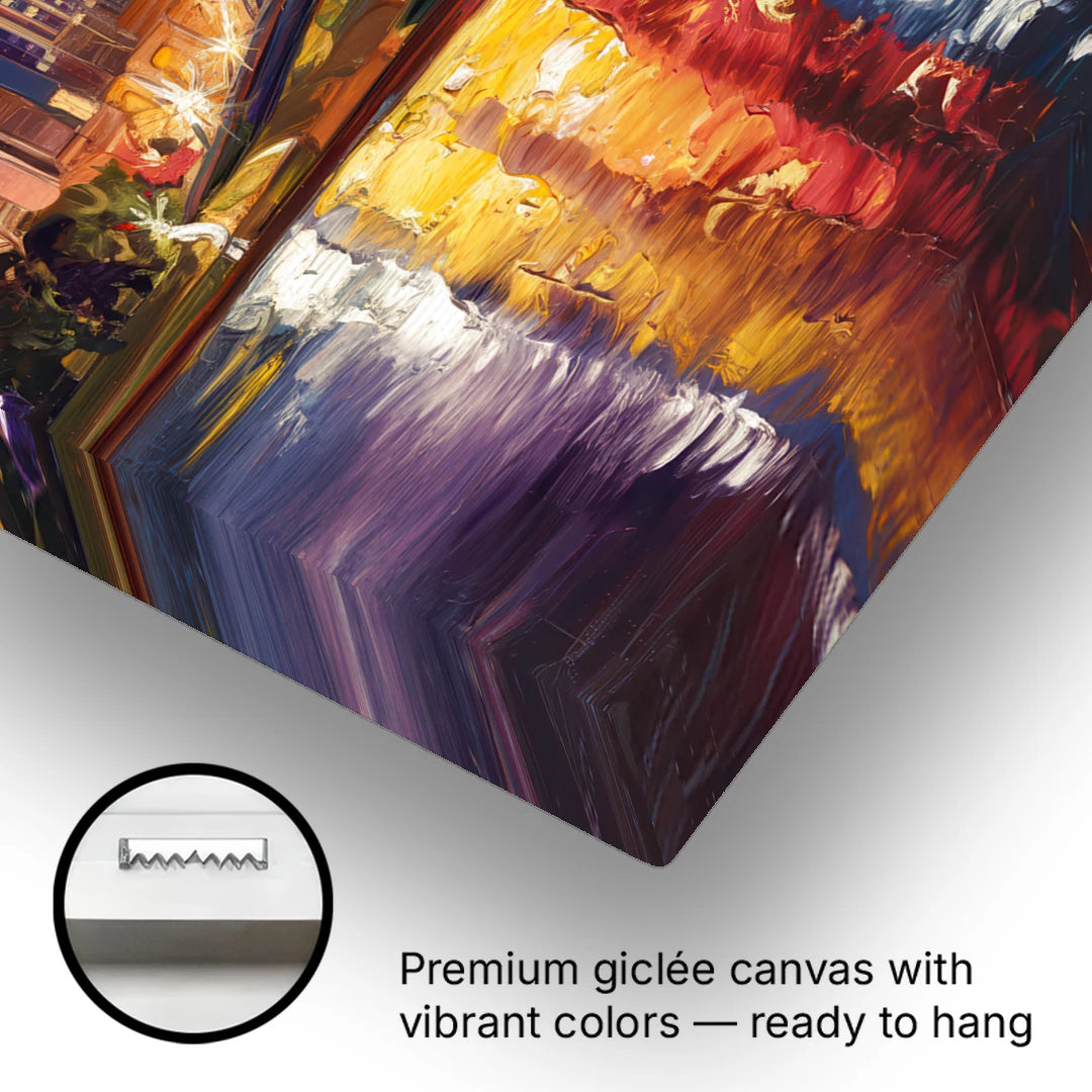 Nashville Cumberland River Views - Canvas Wall Art - Gallery Wrap Corner