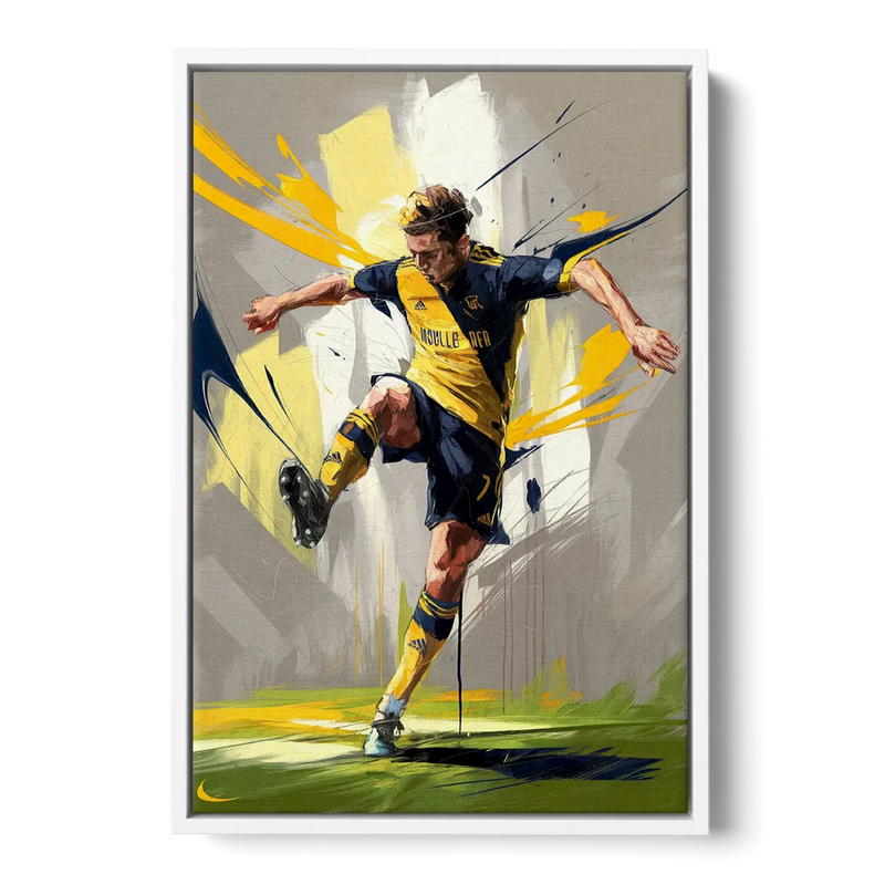 Nashville FC Soccer Spirit Front - White Canvas Wall Art