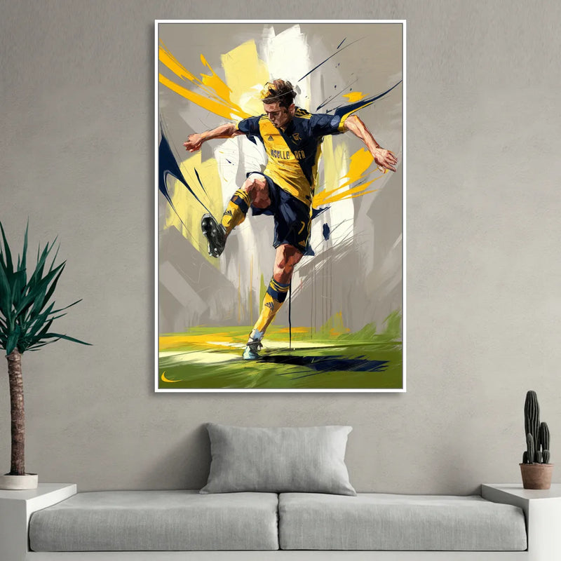 Nashville FC Soccer Spirit Living Room - White Canvas Wall Art