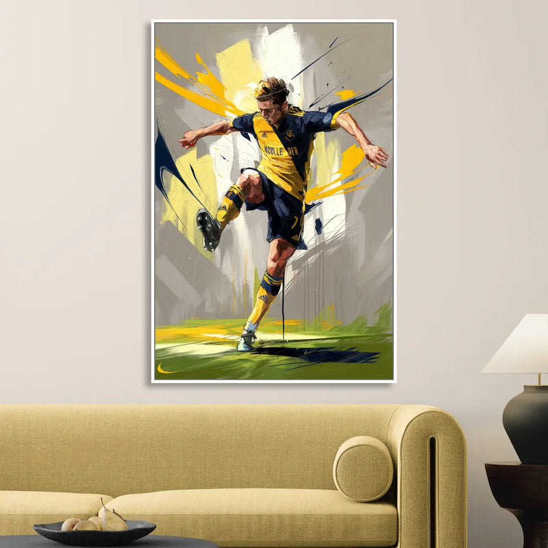 Nashville FC Soccer Spirit Sitting Room - White Canvas Wall Art