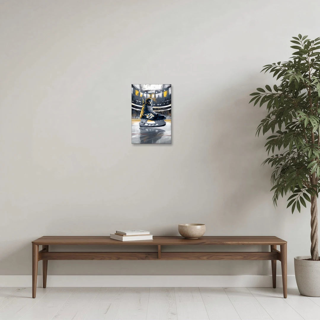 Nashville Predators Hockey Pride - Canvas Wall Art - Coffee Table - 12x18