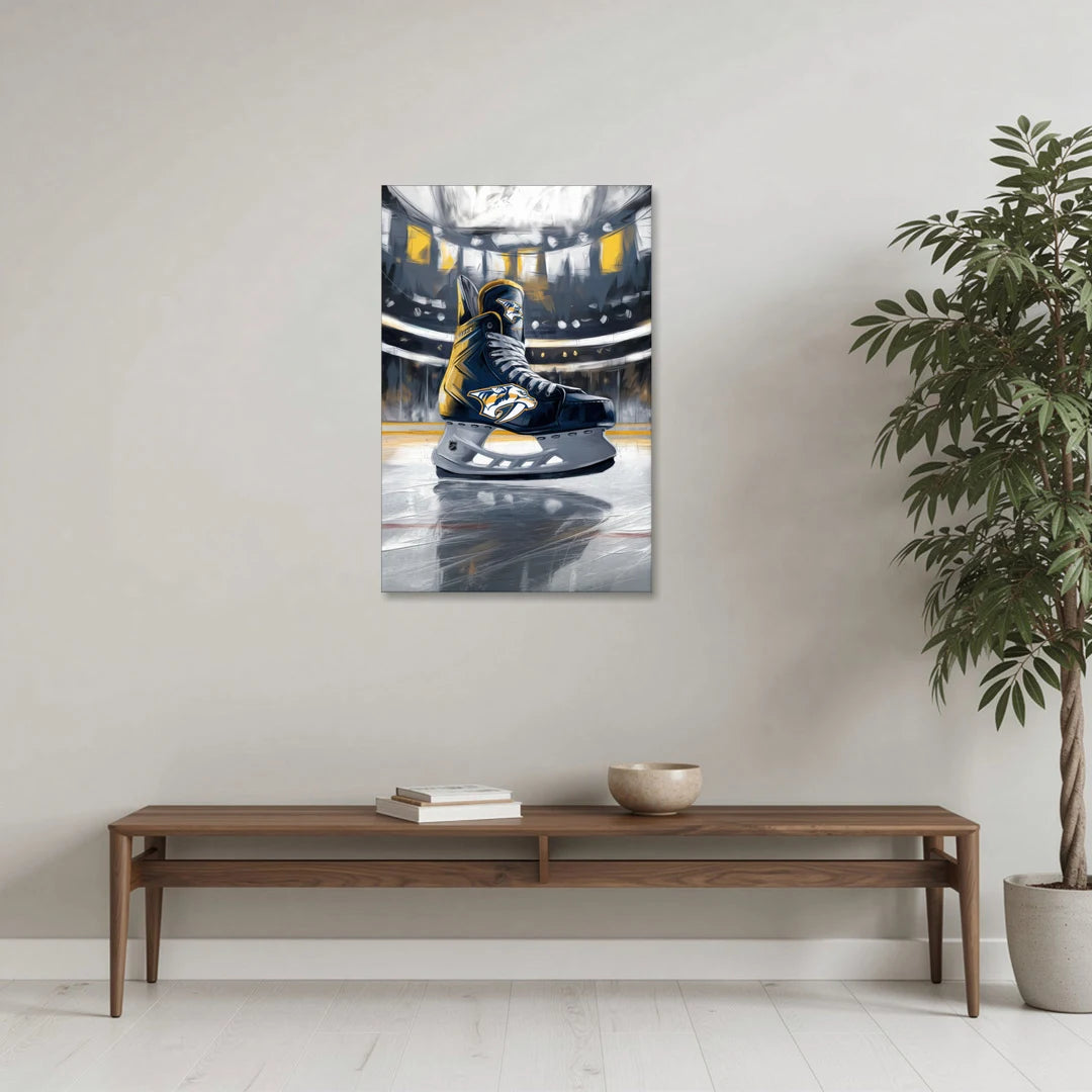 Nashville Predators Hockey Pride - Canvas Wall Art - Coffee Table - 24x36