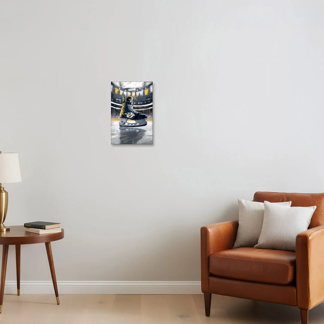 Nashville Predators Hockey Pride - Canvas Wall Art - Sofa - 12x18