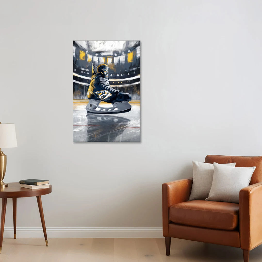 Nashville Predators Hockey Pride - Canvas Wall Art - Sofa - 24x36
