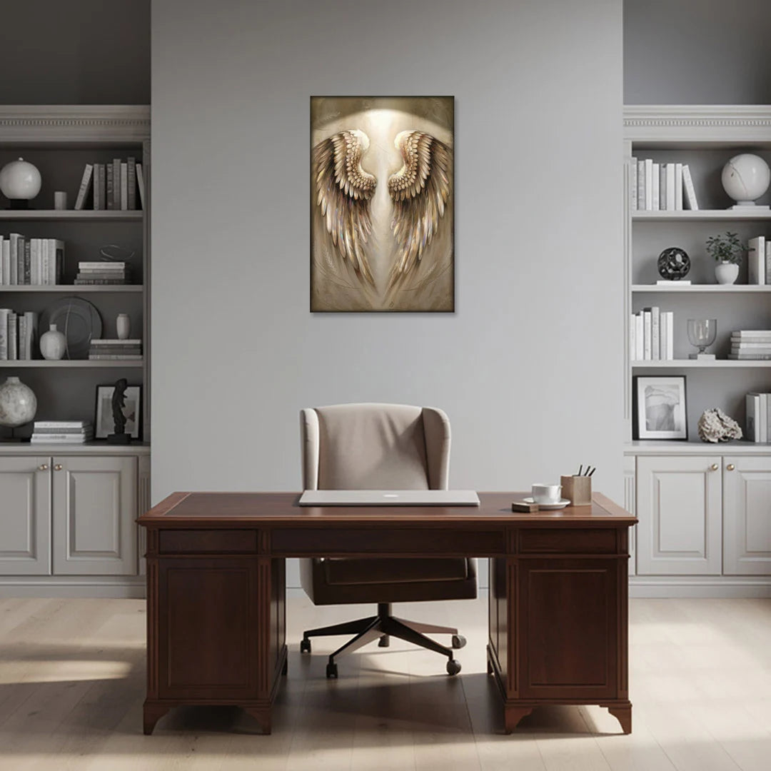 Nashville Wings Mural Tribute - Canvas Wall Art - Office - 24x36