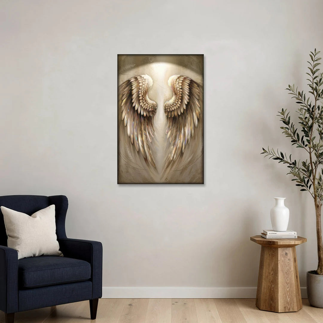 Nashville Wings Mural Tribute - Canvas Wall Art - Sofa - 24x36