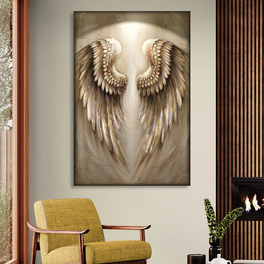 Nashville Wings Mural Tribute Living Room - Canvas Wall Art