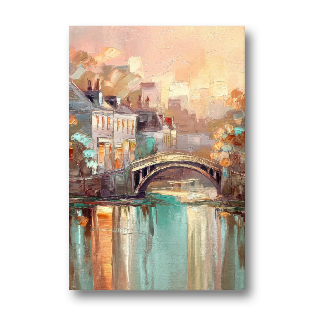 New Hope Artistic Skyline - Canvas Wall Art - Front
