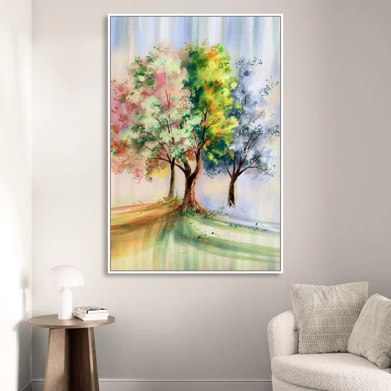 New Hope Seasonal Beauty Sitting Room - White Canvas Wall Art