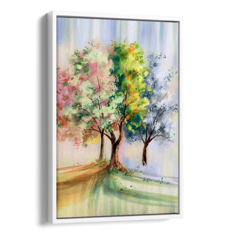 New Hope Seasonal Beauty Side - White Canvas Wall Art
